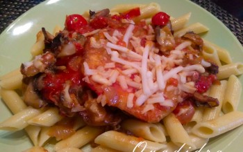 Gluten Free Vegan Eggplant & Mushroom Penne